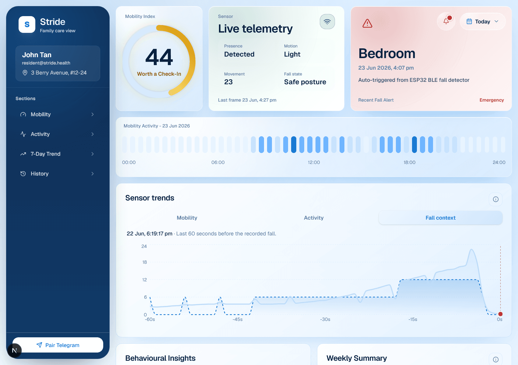 FallBack dashboard preview